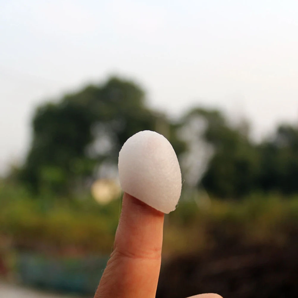 90 pz Conchiglie di baco da seta Palline di seta naturale per la pulizia del viso Cura della pelle Scrub Strumenti di bellezza Spazzola per il viso per la rimozione dei punti neri