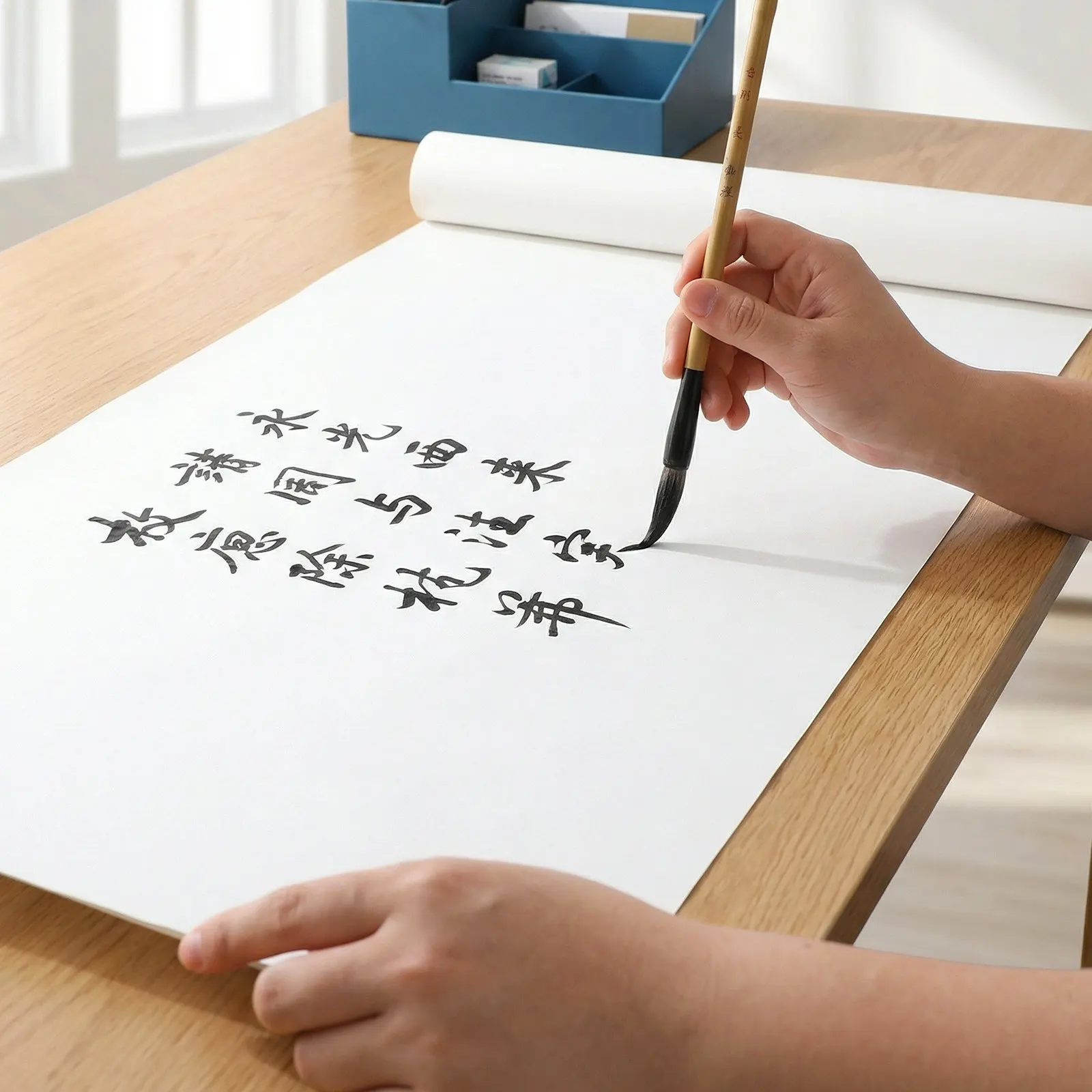 1-roll-supple-delicate-thickened-xuan-paper-chinese-calligraphy-paper-perfect-for-ink-use-slow-writing-watercolor-sumi-painting