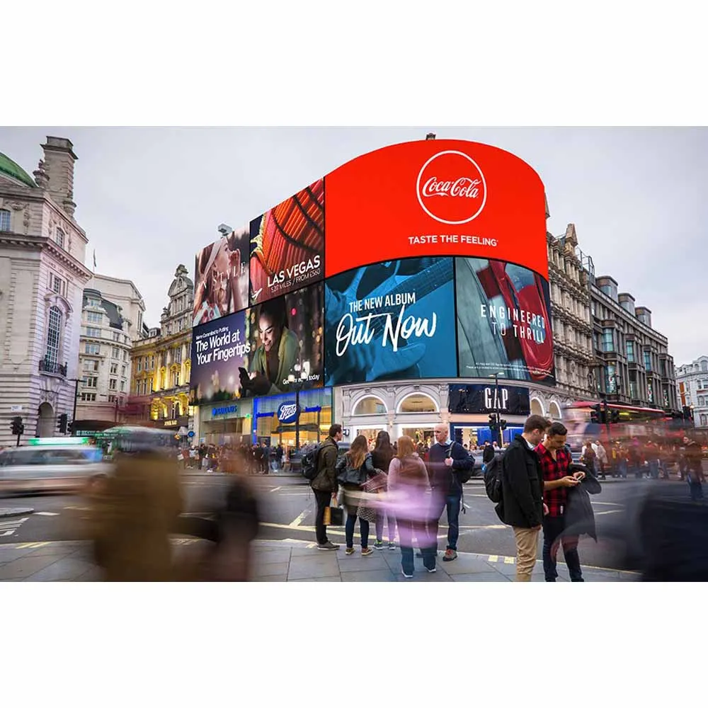 High Brightness SuperMarket Advertising Stadium P4 P5 P6 P8 P10 mm Full Color Screen Waterproof Indoor Outdoor Led Display