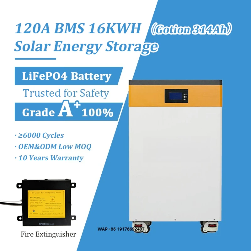 Tewaycell Wholesale Price 48V 51.2V 315Ah 15KWh 16KWh Lithium Battery Lifepo4 Cell 300Ah 600Ah 15KWh 30KWh Solar Energy Storage