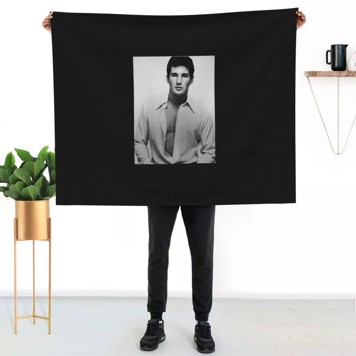 BEST SELLING -richard gere young MERCHANDISE Essential T-Shirt Throw Blanket Sleeping Bag Flannels Designers Cute Plaid Blankets