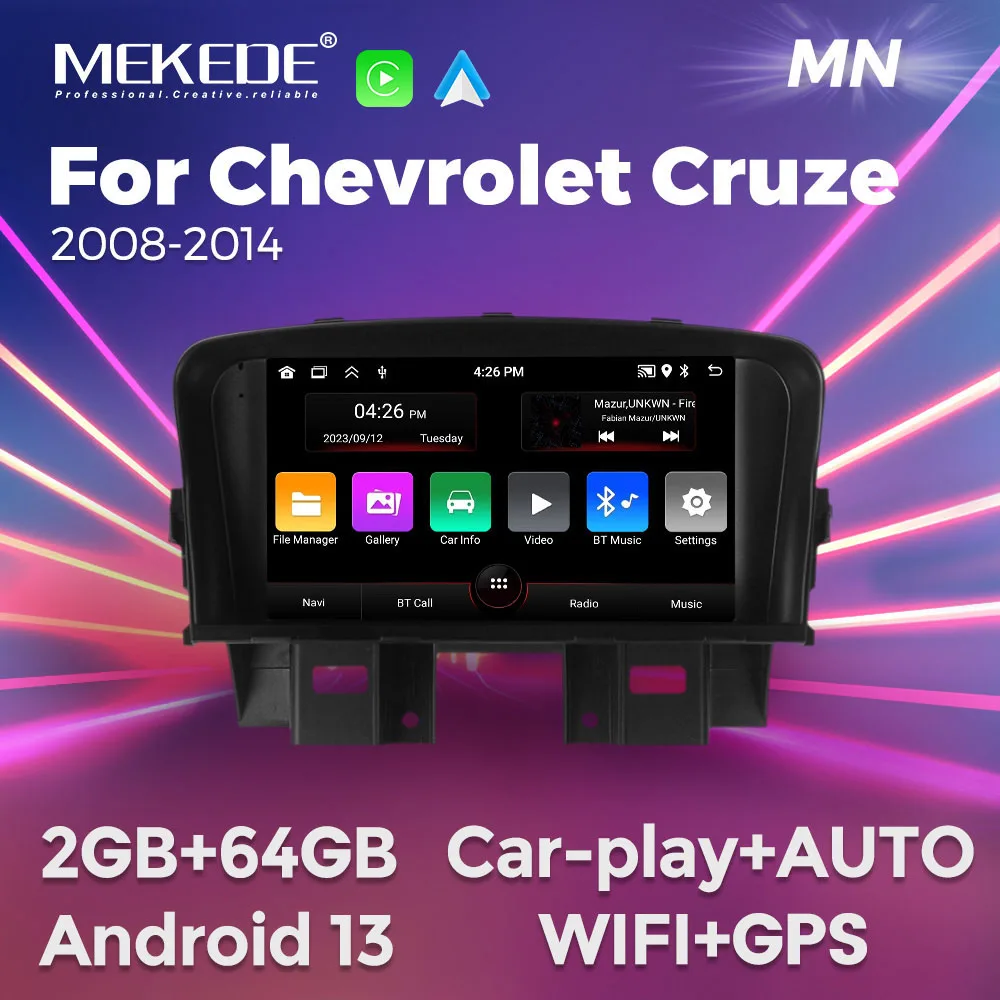 Mekede 7 "stereo für chevrolet cruze j300 2013-2016 Autoradio Video Player Android Auto Carplay Smart Screen WLAN GPS 2 Din