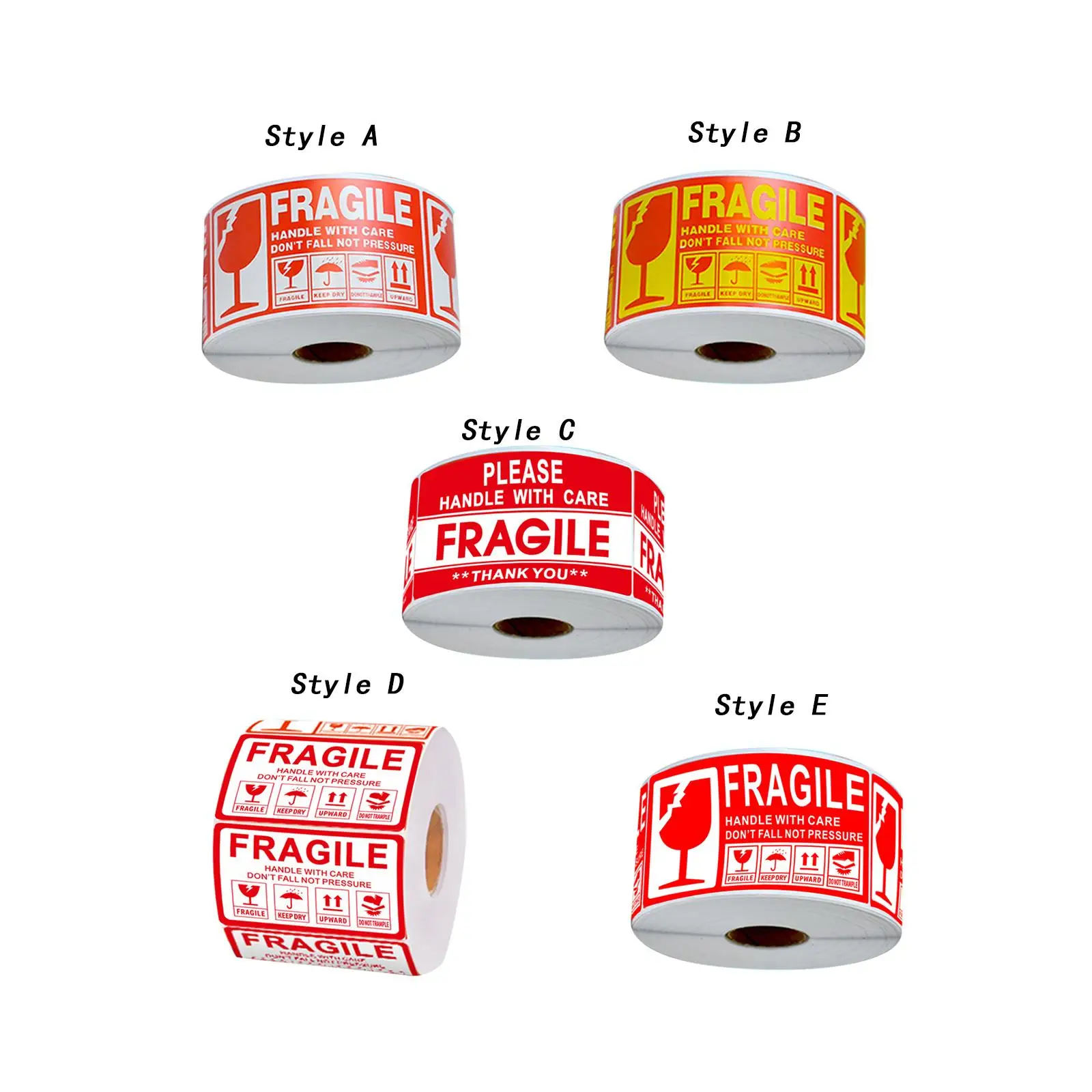 Fragile Stickers Fragile Labels Adhesive Warning Stickers Mailing Packaging