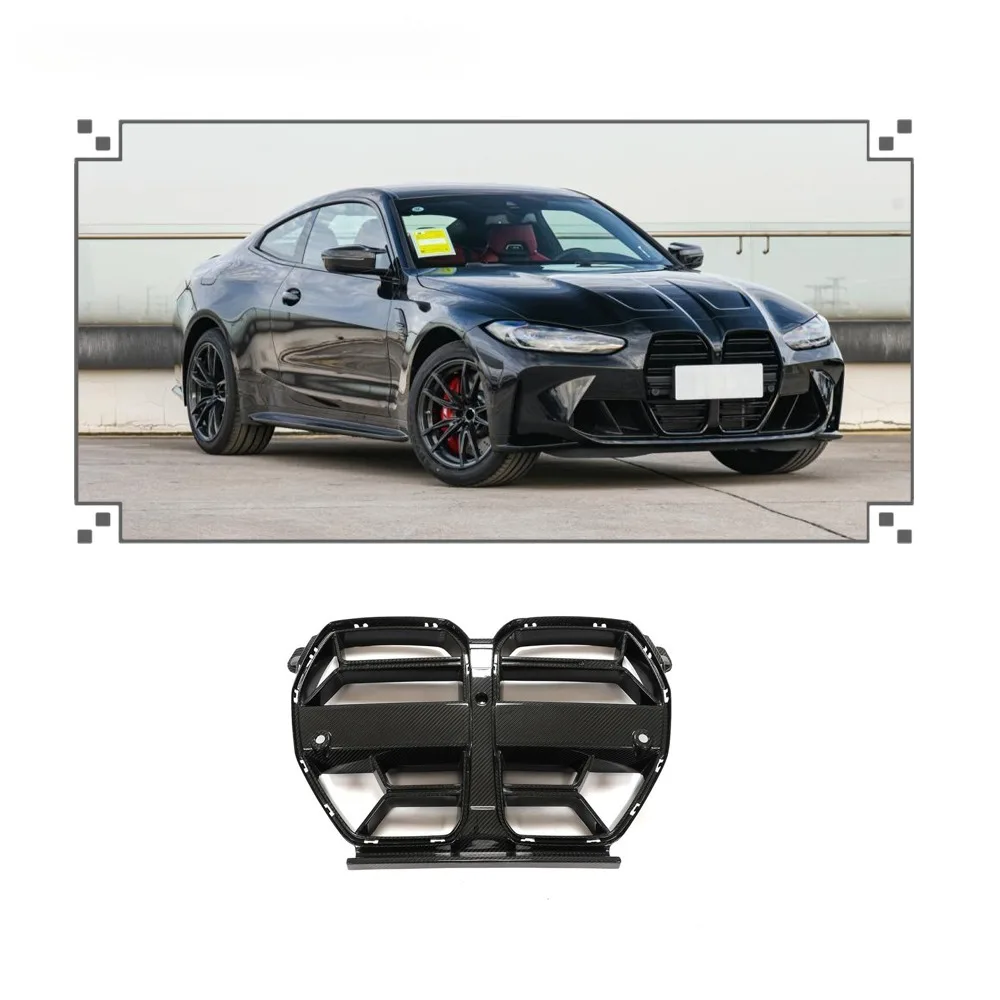 Factory OEM Auto Car Parts High Class Carbon Fiber Front Grill for BMW M3 M4 2021-2022 Without ACC