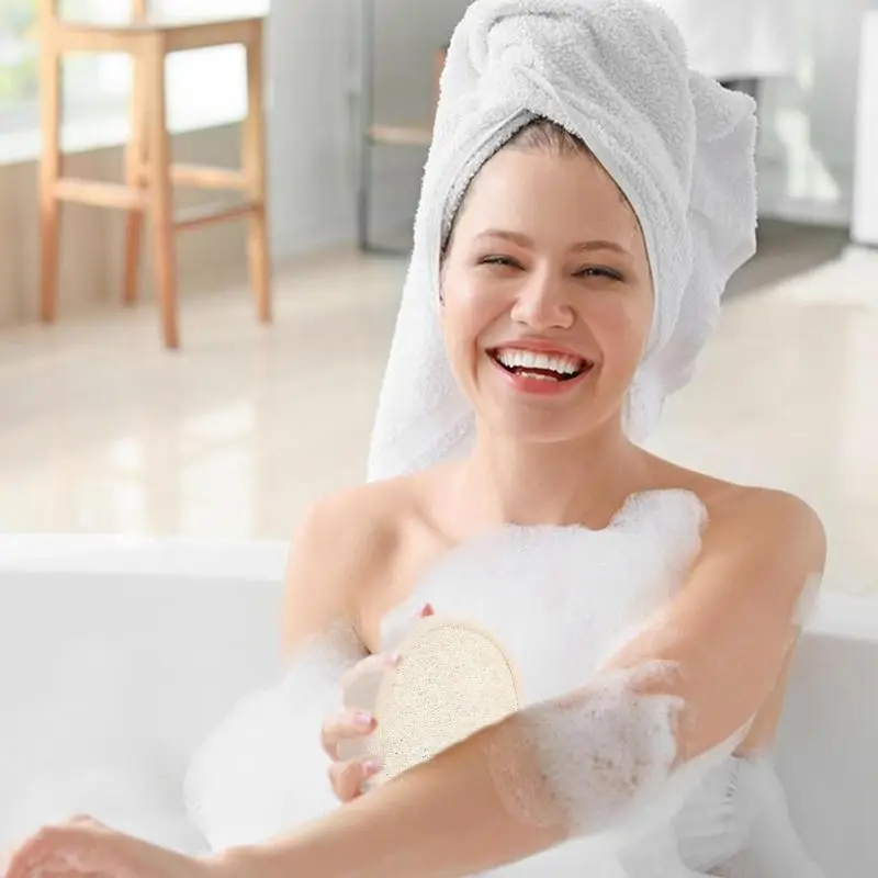 Body Loofah StemSpa Nanocell spugna esfoliante pulisce la pelle dallo sporco e dall'olio In eccesso bagnoschiuma In una spugna idratante e