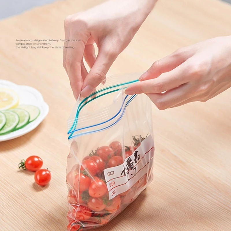 Resealable Plastic Bags Self Seal Transparent Plastic Bag Kitchen Food Storage Package Pouches Vacuum Fresh Organize Bag