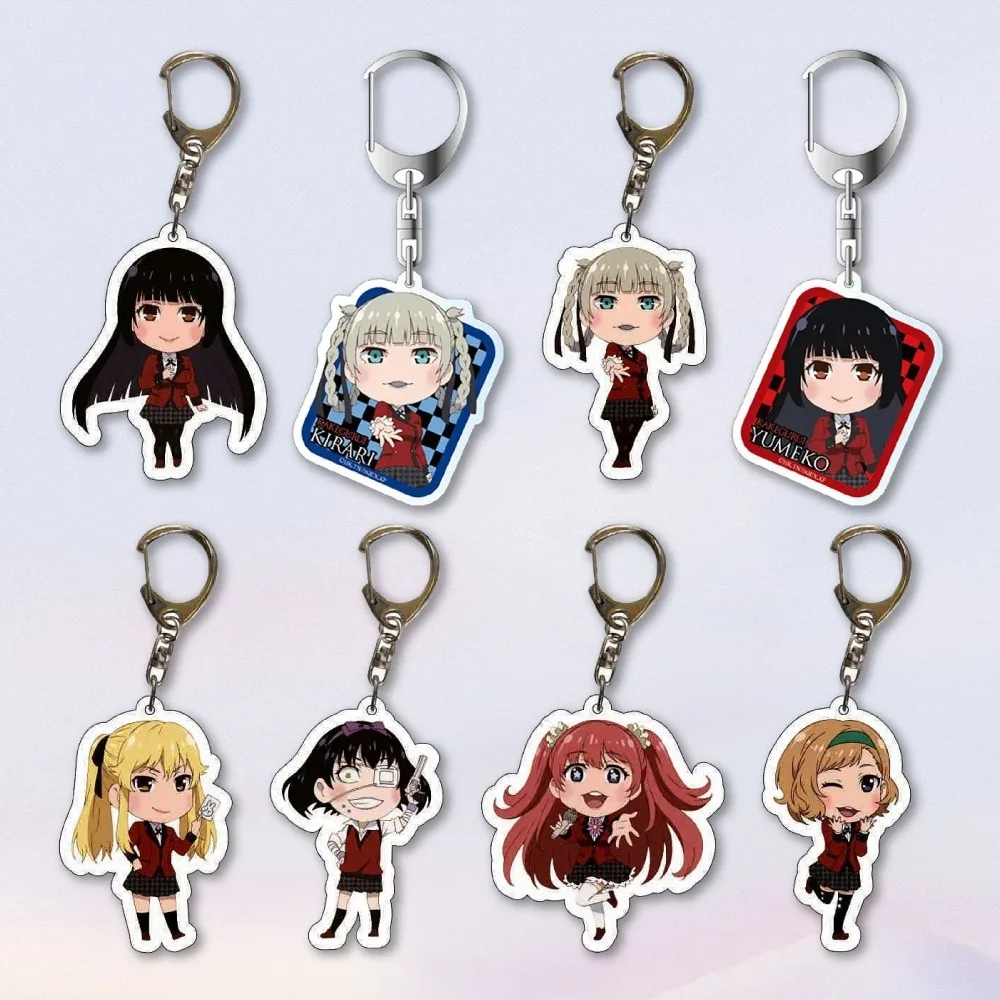 

Diy CompulsiveGambler Acrylic Keychain Anime Game Peripheral Cute Cartoons Phone Accessories Girl Backpack Pendant Holiday Gifts