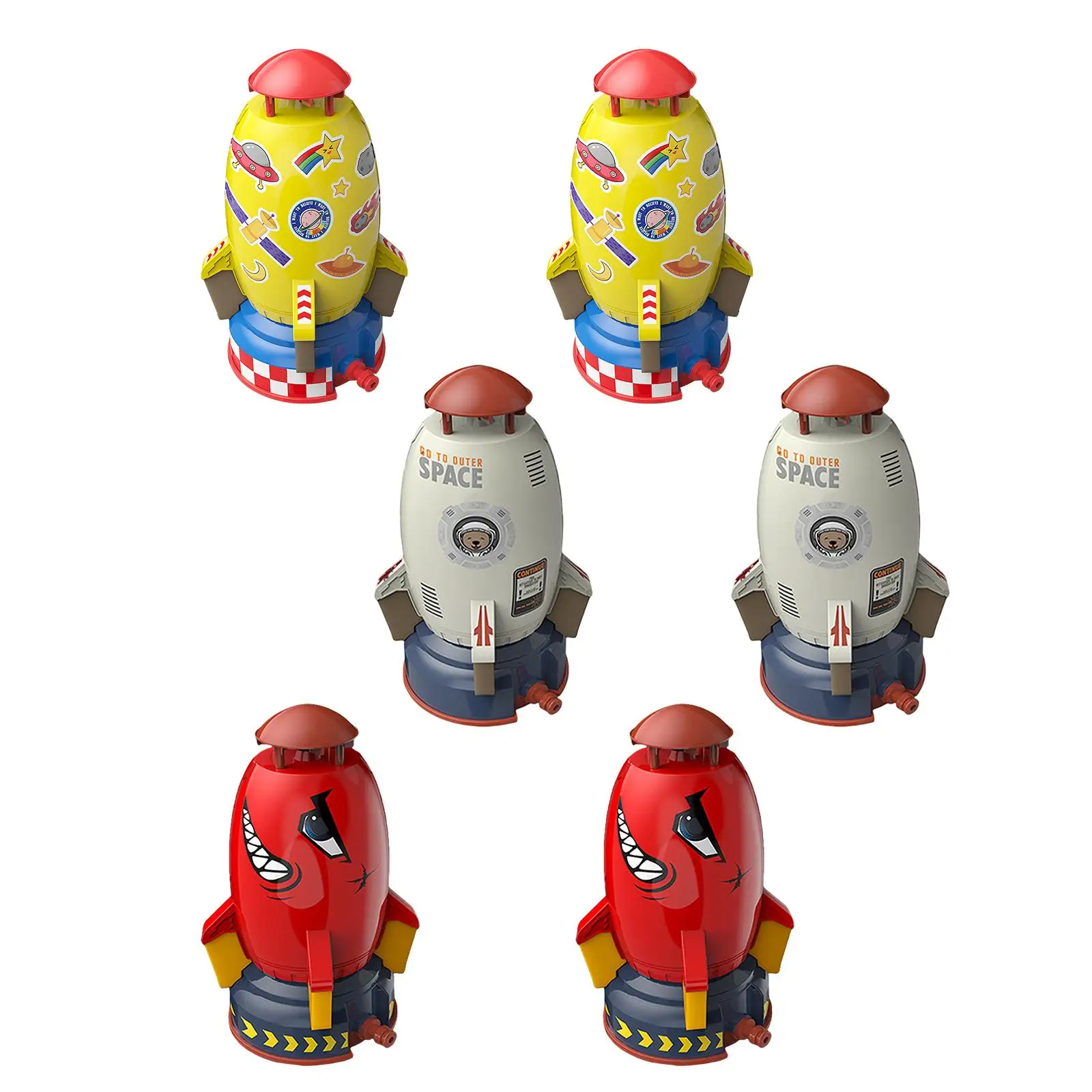 Juguete de agua pulverizada, aspersor de presión para exteriores, aspersor en forma de juguete de baño para bebé, aspersor espacial para niños