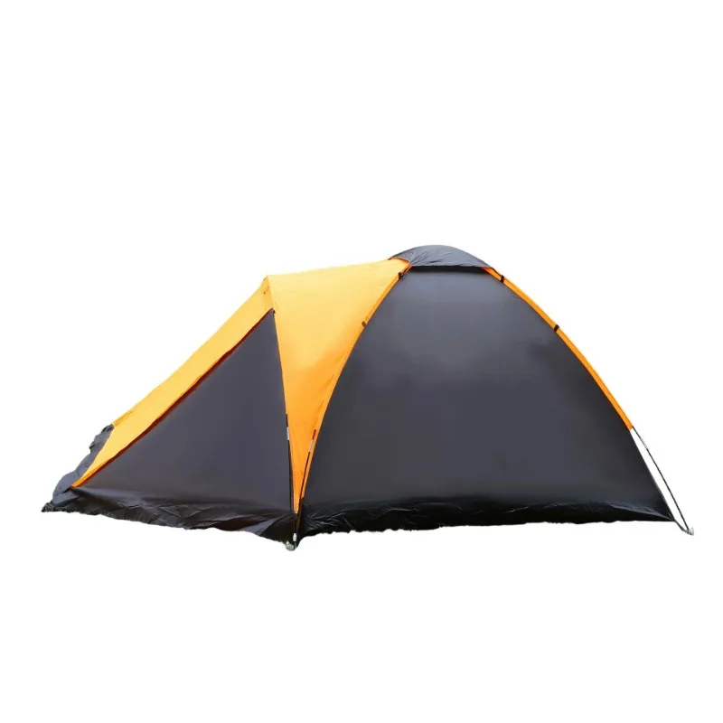 Outdoor camping tent Fiberglass pole extension tent Double-layer rainstorm-proof camping hiking tent
