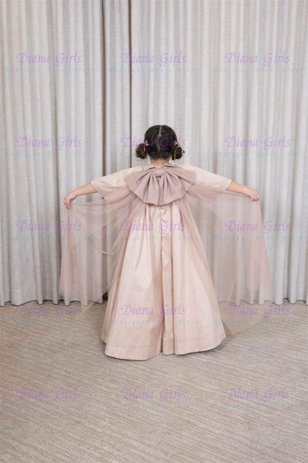 Vestido de Festa Infantil Rosa - Embroidery Design Patterns Flowers avaliação e preço