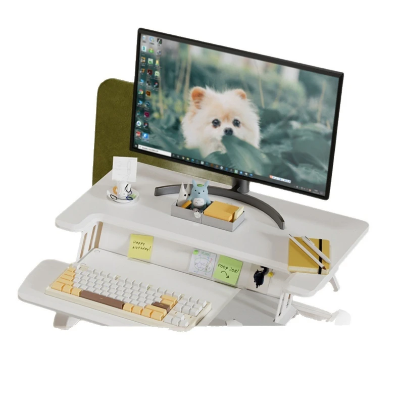 Standing lift computer desk notebook monitor folding desk