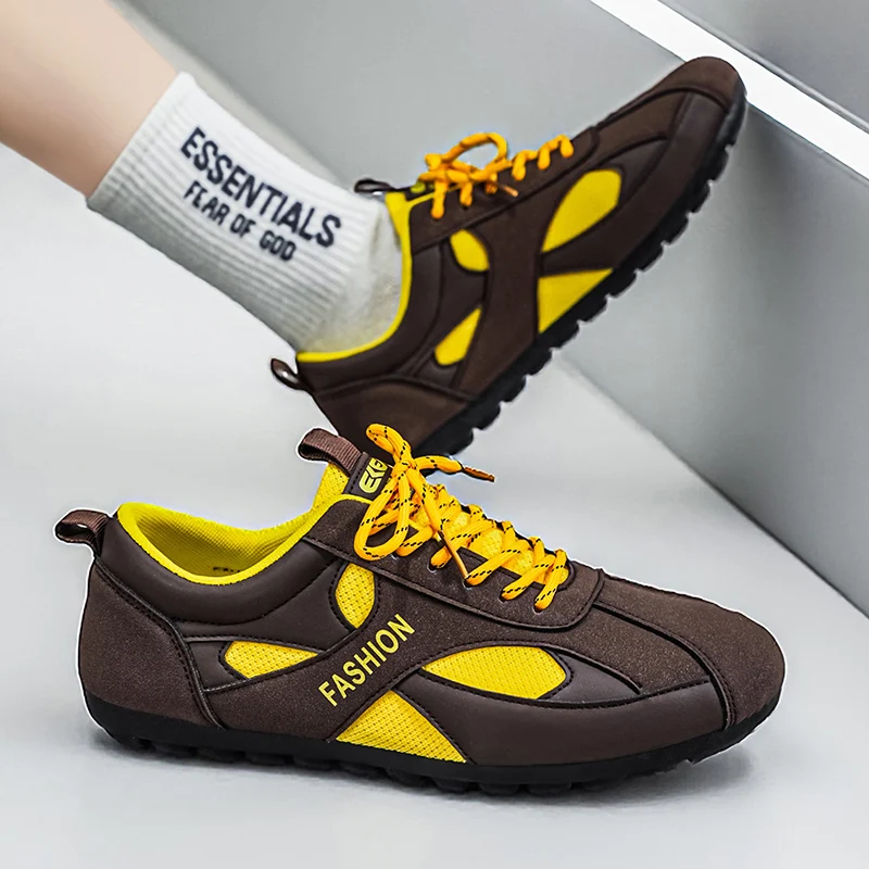 

2026 New Trendy Fashion Casual Sports Breathable Korean Edition Bean Tide Shoes Personalized Casual Men's Shoes