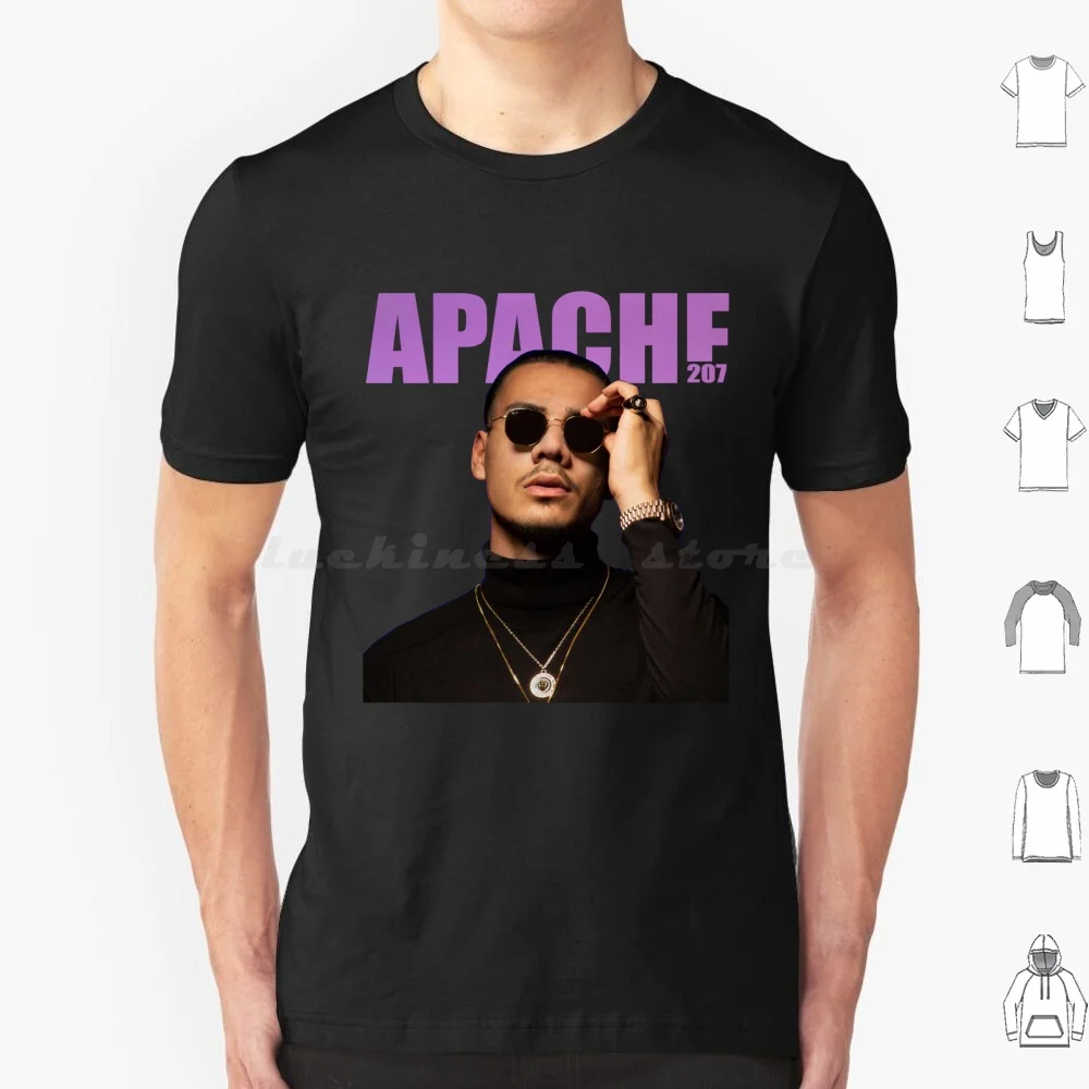 Apc207 t camisa 6xl algodão legal t apache 207 música apache 207 hip apache 207 hop apache 207 rapper apache 207 alemanha tour
