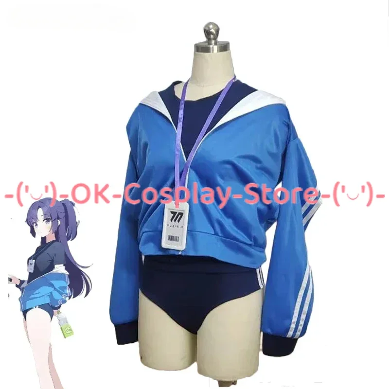 

[Customized] Hayase Yuuka Cosplay Costume Game Blue Archive Anime Roleplay Uniforms Women Halloween Gym Suit Coat Shirts Shorts