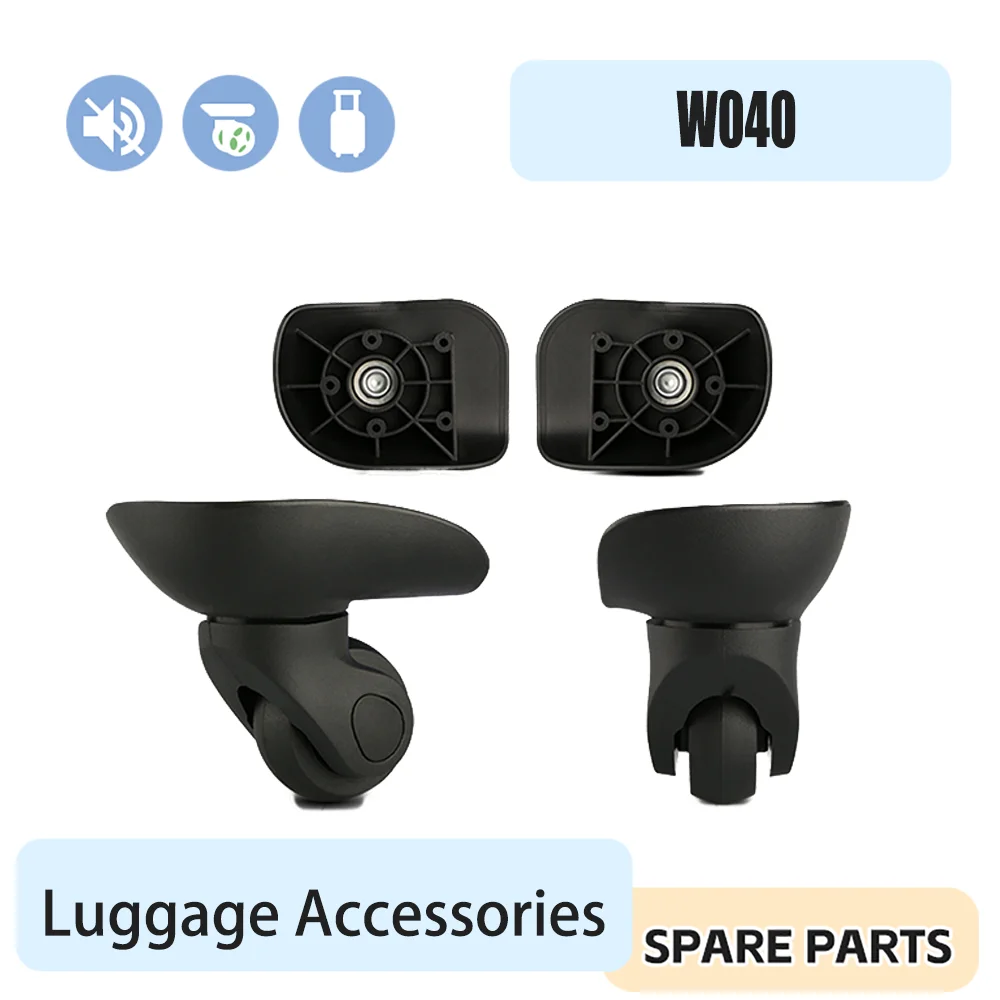 Luggage Wheel Universal 360 Rotating Heavy Duty Trolley Caster Travel Bag Case Accessories Caster 360 Degree Rotating Durable