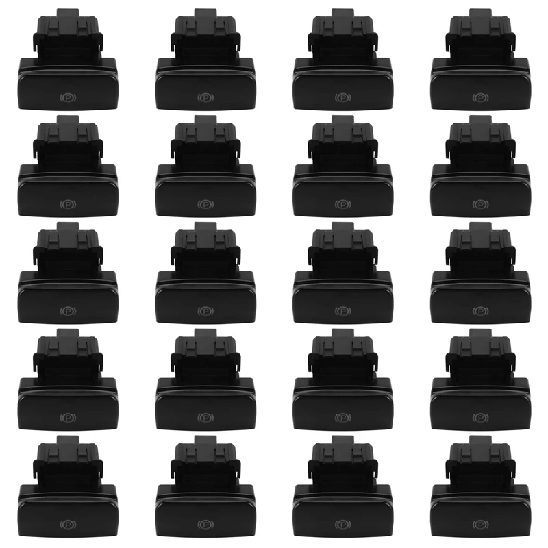 20X For Peugeot Citroen C4 Picasso DS4 C4 Parking Brake Electronic Handbrake Hand Brake Switch 470702 Matte Black