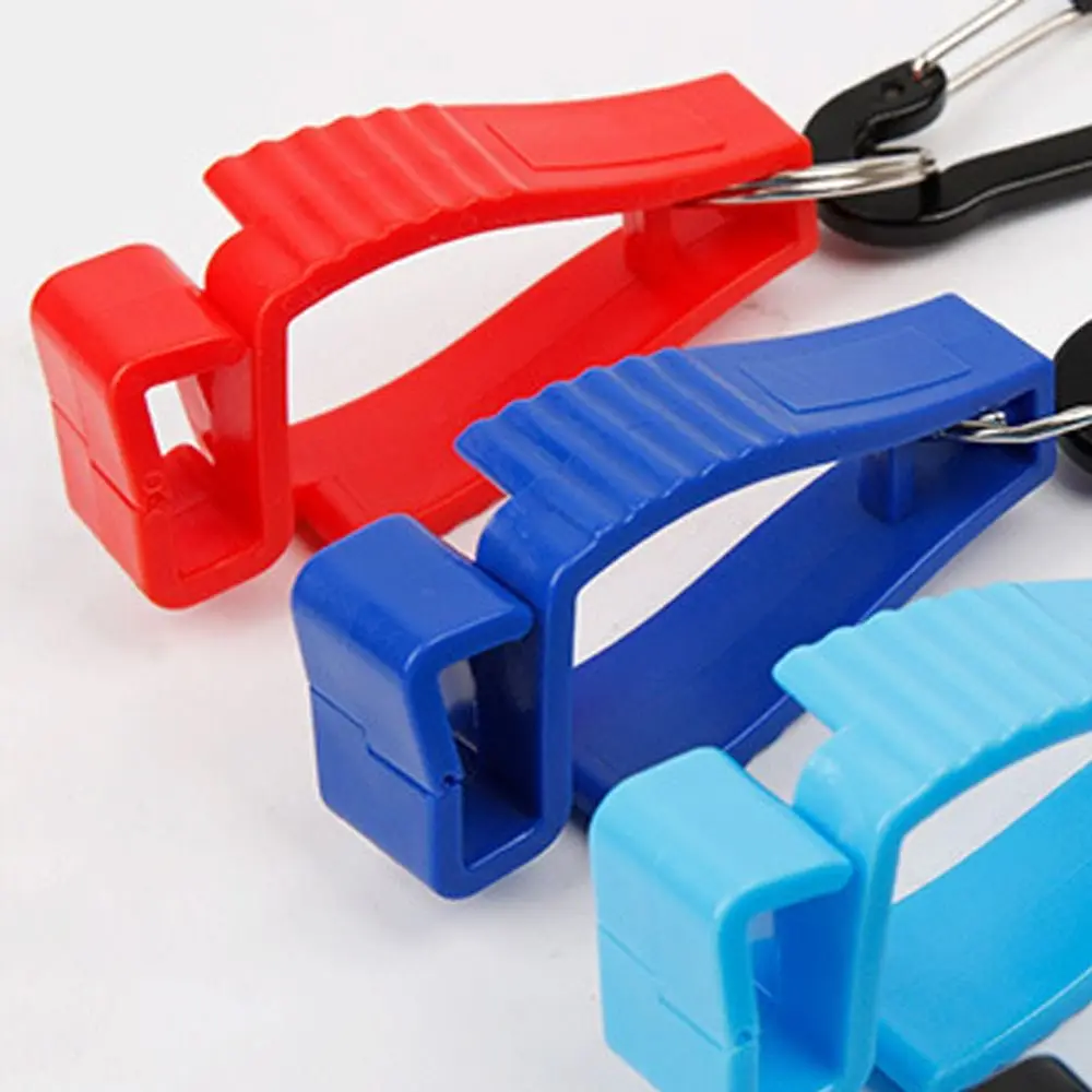 

2 шт., новые пластиковые уличные перчатки, зажим для защиты от потери, защитный шлем, аппаратная пряжка, 8 цветов, 12*3,2 см, зажим для защитных перчаток