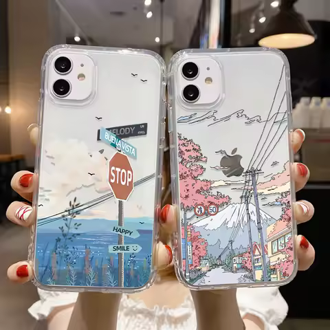 Landscape Case For Samsung A55 A54 A53 A52S 5G A35 A34 A33 A13 A14 A12 A22 A23 A32 A05S S24 Ultra S23 S21 FE S20 S22 Plus Cover