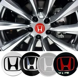 60MM Car Wheel Center Hubcaps Sticker Decals for Honda Fit Jazz City Civic Inspire Accord HRV CRV Odyssey Jade Pilot Accessories