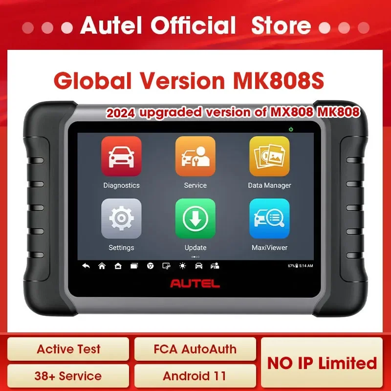 

Autel MaxiCOM MK808S 2 Scanner Automotivo Car Diagnostic Tool Active Test Code Reader Key Coding