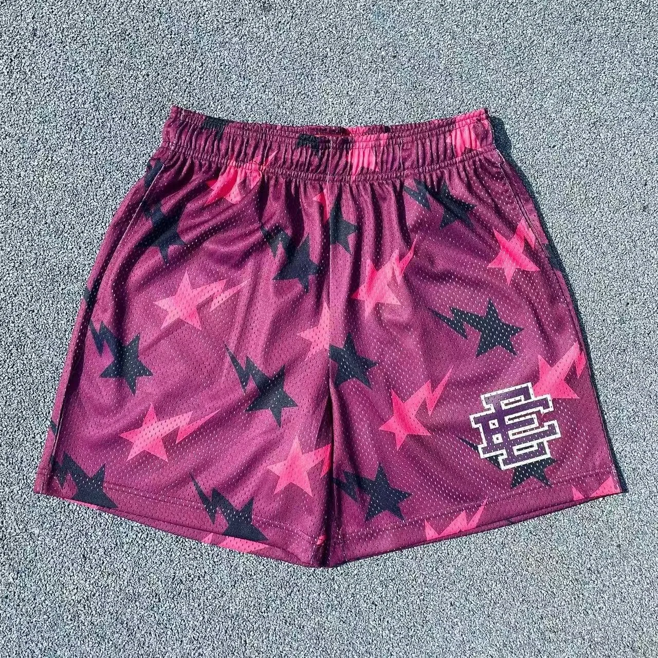 

New Men's Quick-drying Sports Shorts EE Fashion Trend Basketball Shorts Comfortable Casual Breathable Y2K Street Shorts Moto