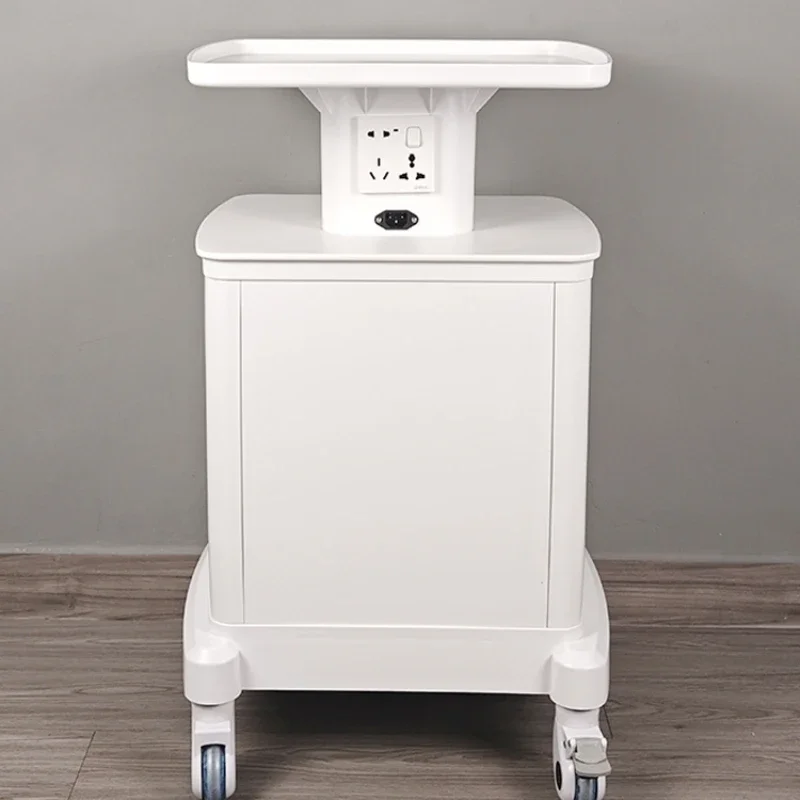 Dental clinic mobile storage cart cosmetic instrument bracket dental mouth scanner cart multi-functional storage base