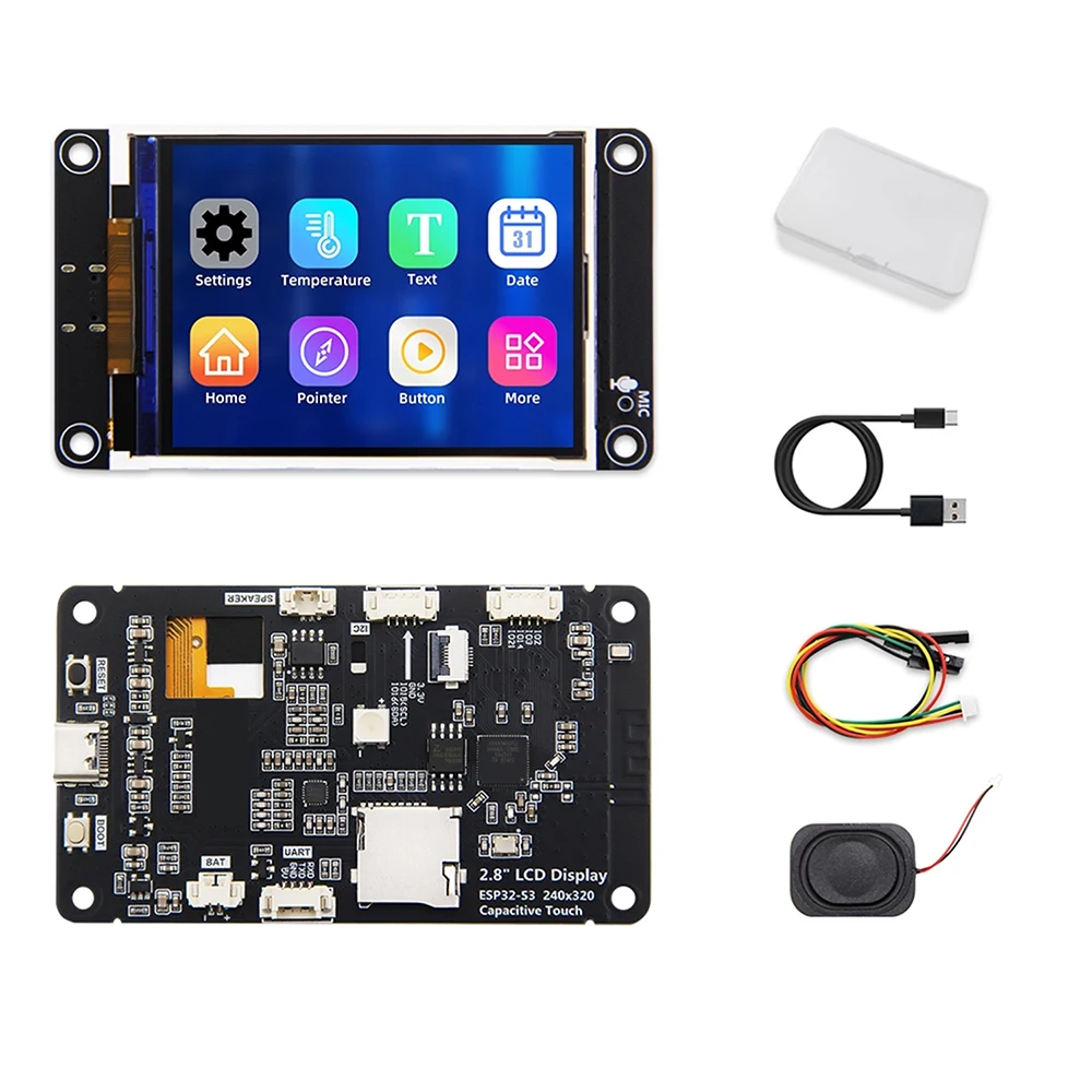 Płytka rozwojowa ESP32-S3 WiFi Bluetooth z 2,8-calowym ekranem dotykowym TFT o rozdzielczości 240x320, moduł wyświetlacza LCD, obsługuje Xiaozhi — 2