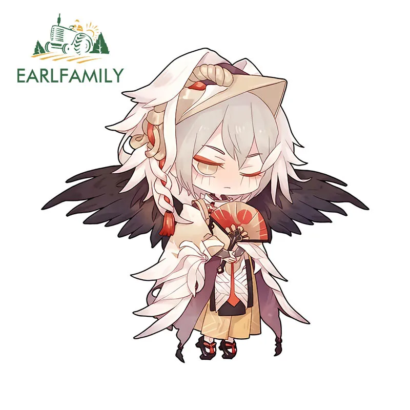 

EARLFAMILY 13 см × 12,5 см Onmyoji Ootengu милые мультяшные наклейки для автомобиля наклейки в стиле каваи красивая модная защита двери автомобиля ATV