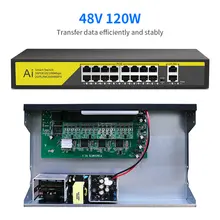 48V 8/16 Port POE Ethernet Switch #3