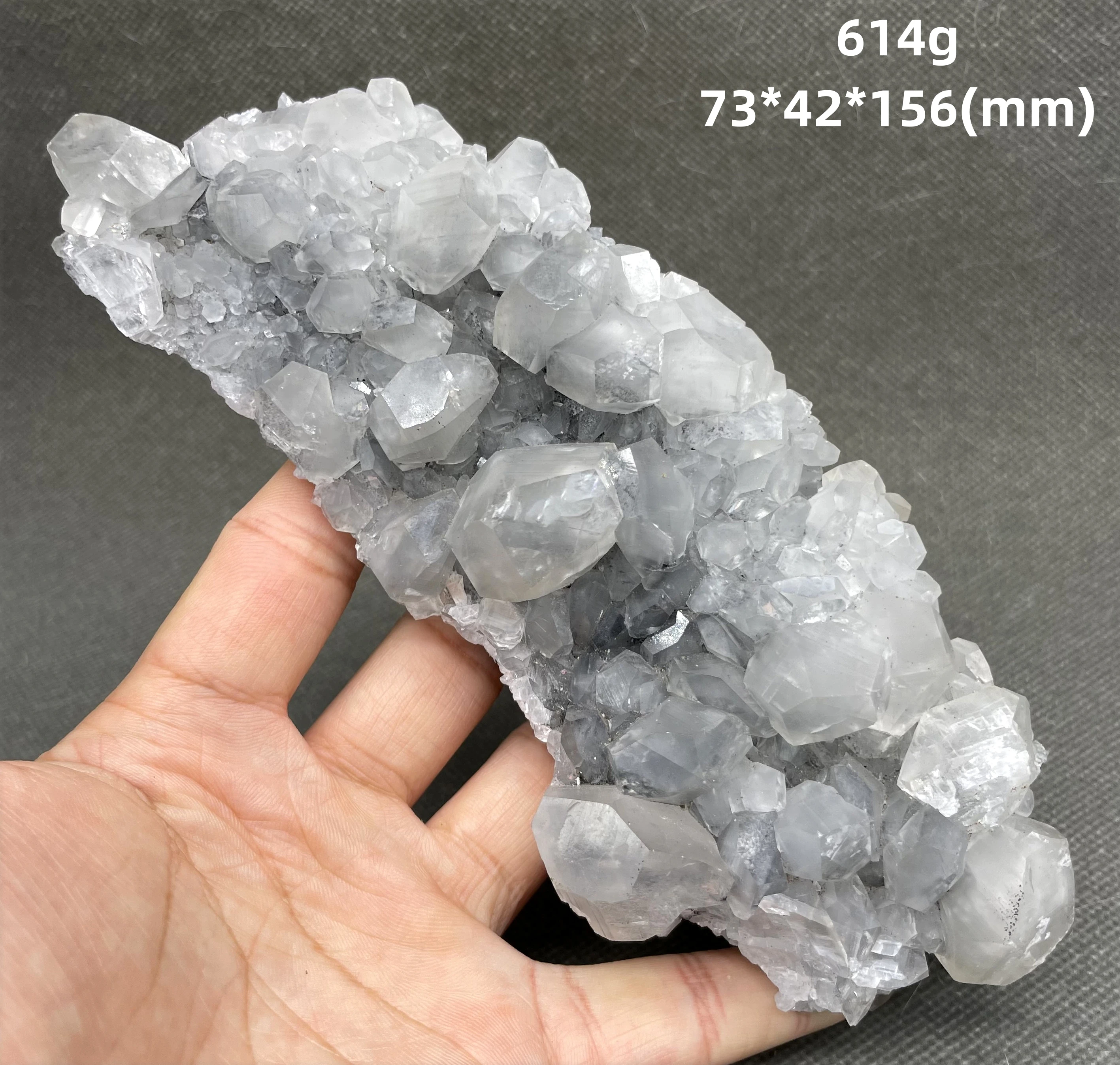 BEST! 614g Natural Fluorescent calcite and white crystal Symbiotic mineral specimen Stones and crystals