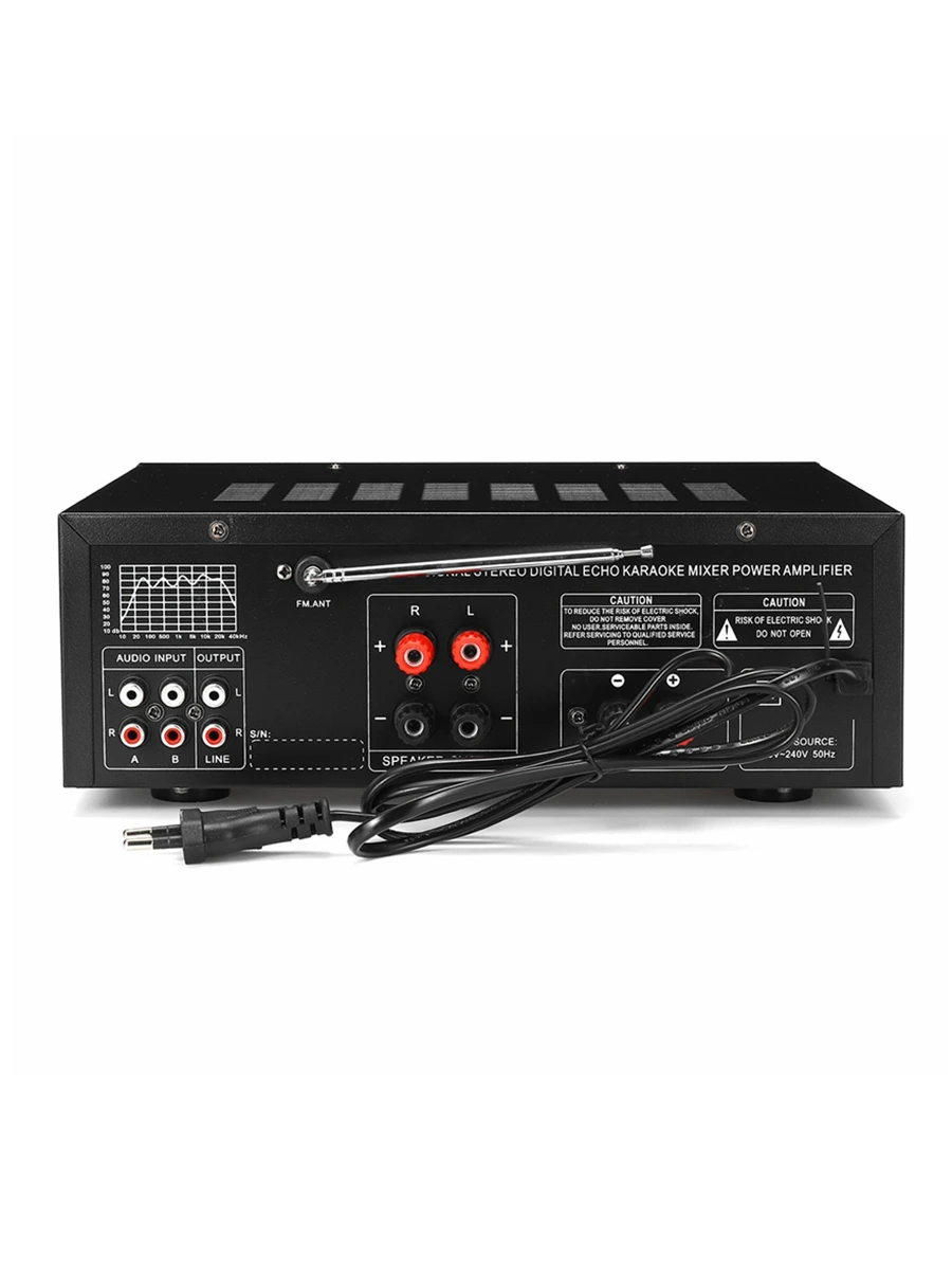 2000 W 5.0 Bluetooth 2 Kanaals Audio Power HiFi Versterker 326BT 12 V/220 V AV Amp Luidspreker met Afstandsbediening 4 Micro voor Auto Thuis - afbeelding 2
