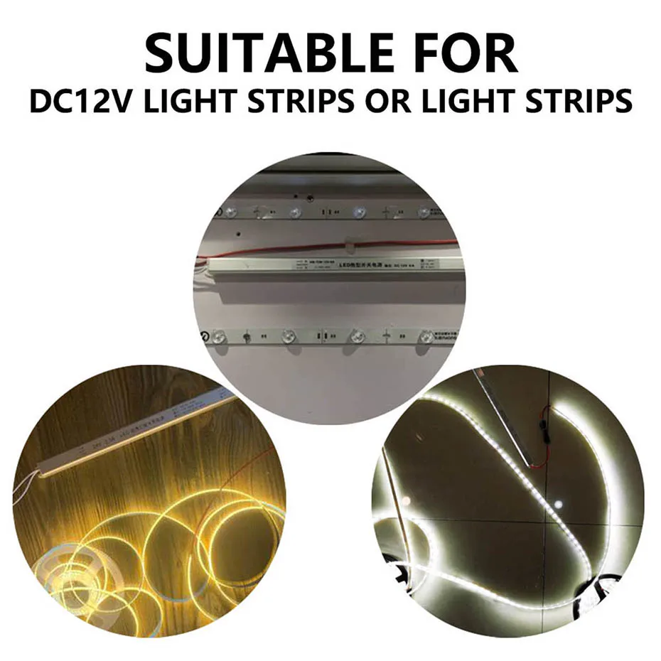 DC12V/24V Ultradünnes Schaltnetzteil 12W 24W 36W 60W 72W AC220V Beleuchtungstransformator 1A 1,5A 2A 2,5A 3A 5A 6A LED-Treiber – Detail 11