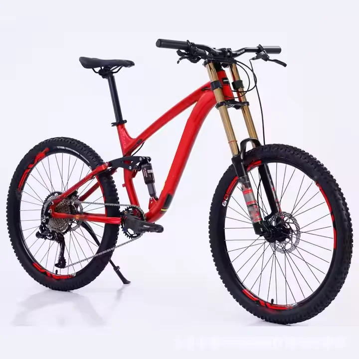 

26 Inch Disc Brake Bicycle Dual Suspension Full Steel MTB 24 Speed Rim Mountain Bike 26 Inch Aluminum Alloy Fork Disc