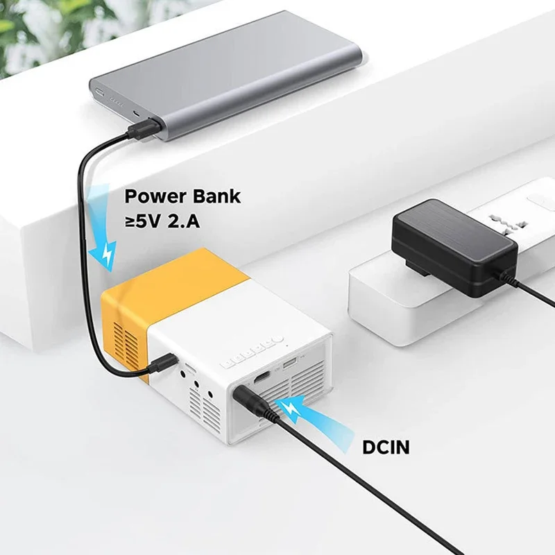 Smart Projektor führte HD-Projektor für 4k 1000 Lumen Autofokus WiFi Bluetooth Android Heimkino Outdoor tragbaren Projektor