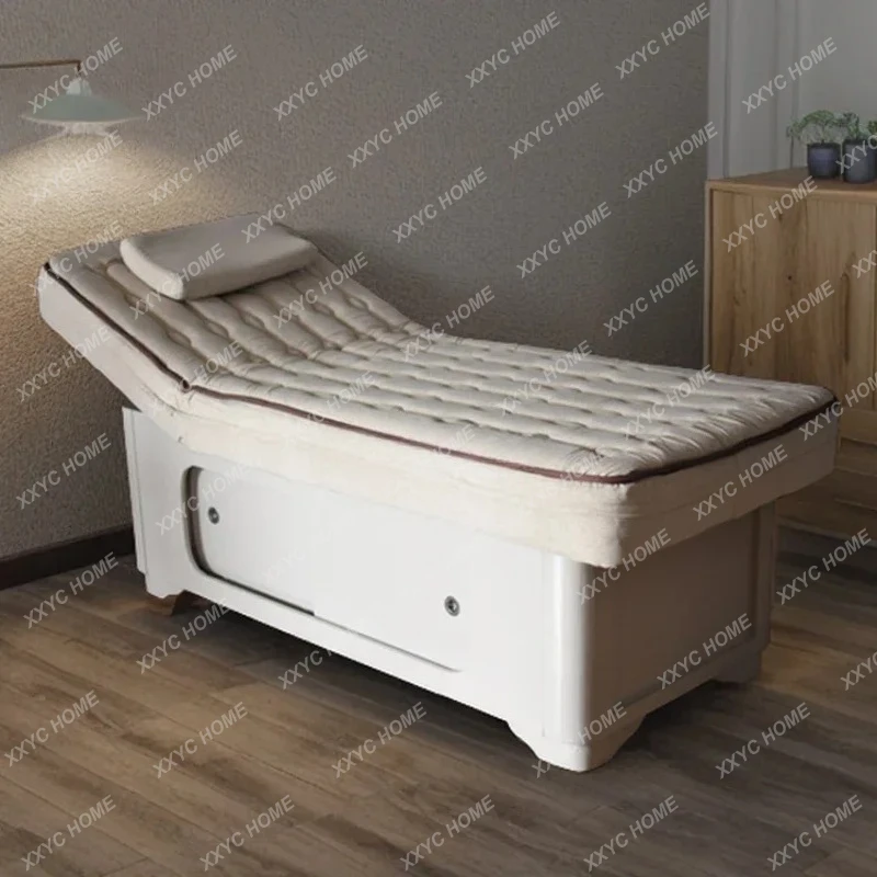 

Q Latex Facial Bed Beauty Salon Special Massage Massage Therapy Bed Lifting Electric Solid Wood