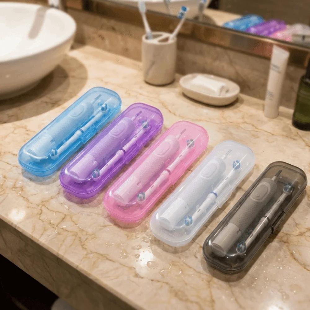 Plastic Electric Toothbrush Case Dust-proof Moisture-proof Toothbrush Protective Cover Lightweight Toothbrush Storage Box
