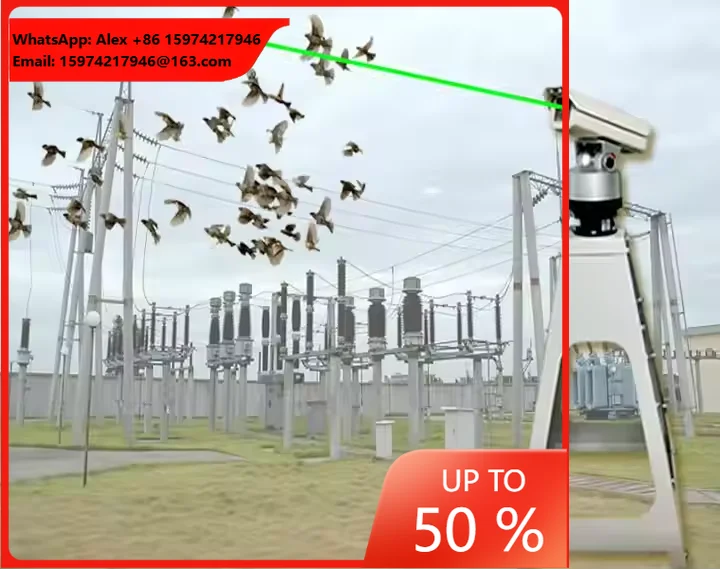 Smart AI High Effective Laser Bird Deterrent Pest Defense Long Distance Large Coverage For Birds Pigeons Animal Repeller Machine