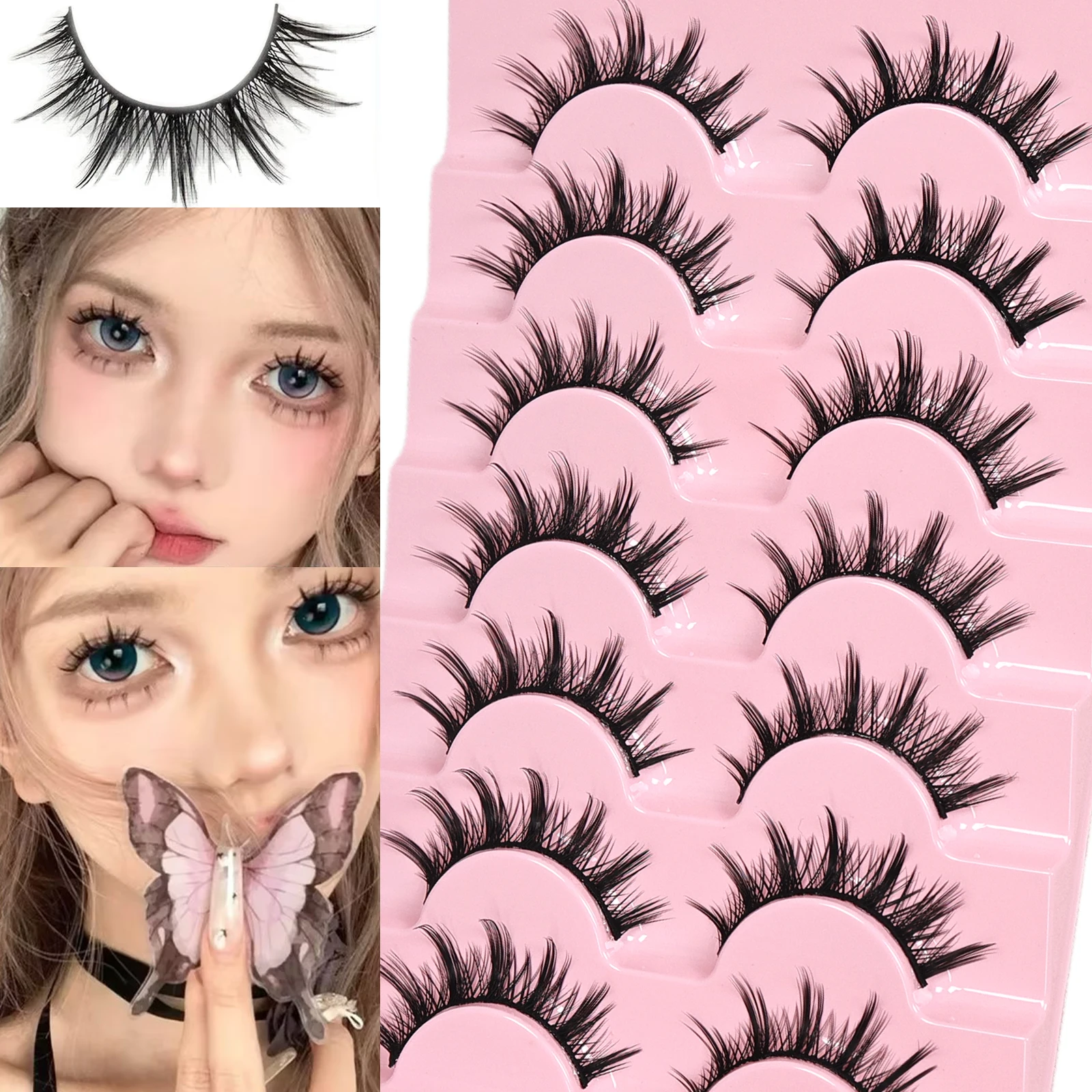 Натуральные-3d-ресницы-с-эффектом-пучков-7-пар-мягкие-легкие-многоразовые-в-стиле-аниме-для-повседневного-использования-и-косплея
