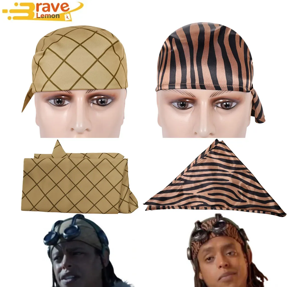 

Usopp Cosplay Headband Men Fantasy Yellow Brown Elastic Head Scarf Movie Headscarf Costume Accessory Kerchief Halloween Carnival
