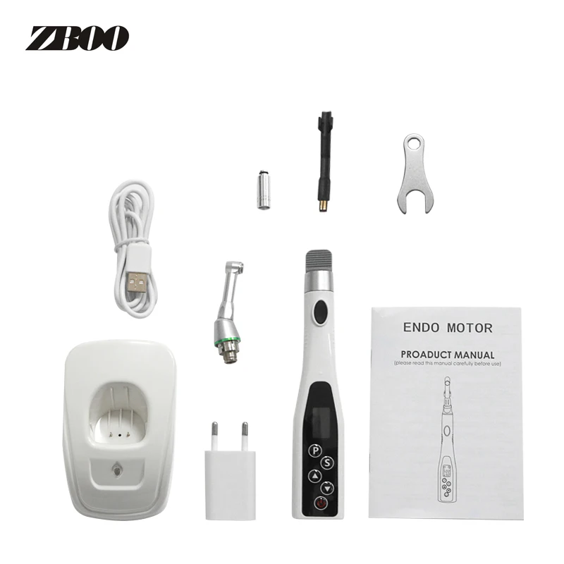 Motor endo dental sem fio 16:1 contra ângulo instrumento endodôntico canal radicular motor rotativo instrumento de canal radicular