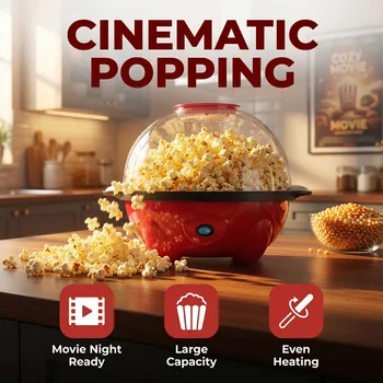 Export European Standard Household Electric Popcorn Maker, Large Capacity, Automatic…