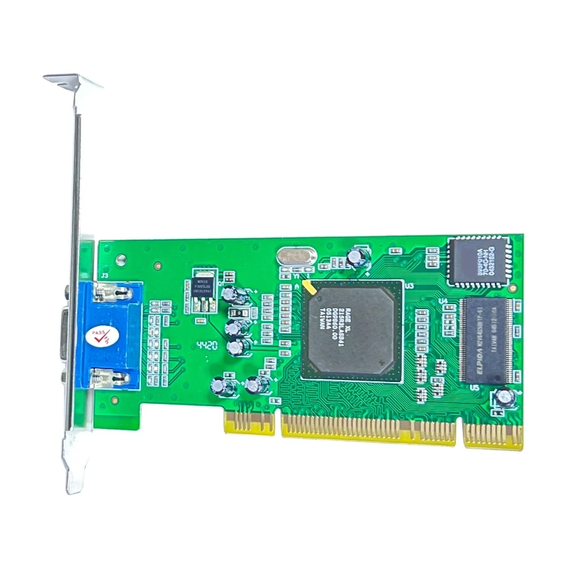 

PCI Graphics Card Ati Rage XL 8MB 32Bit Tractor Card VGA Card Support Machine Multi-user Desktop Computer Accessories