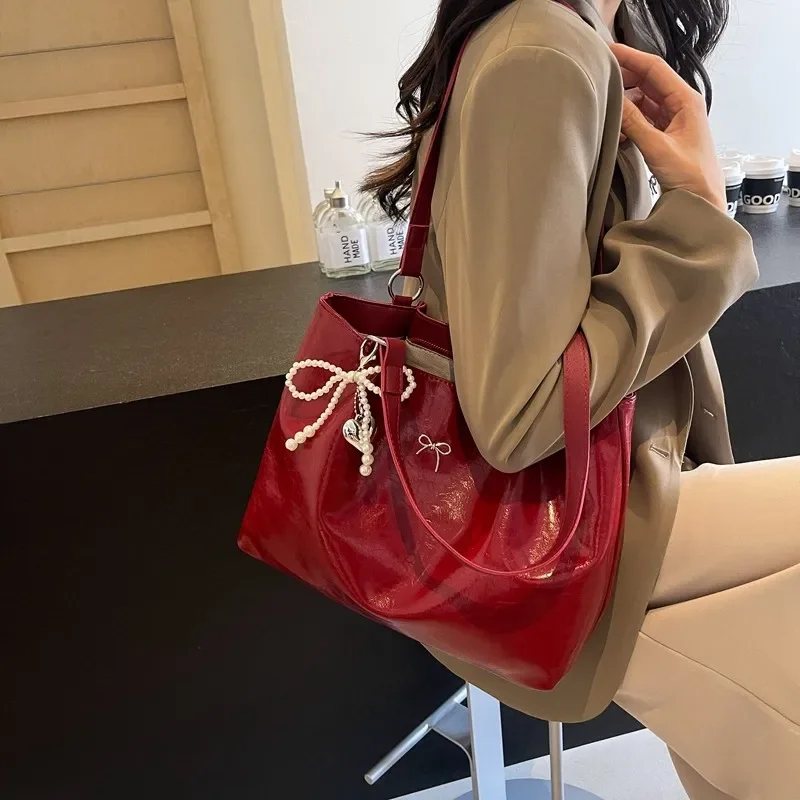 Tote Handbags for Women 2024 New Fashion Luxury Designer Shoulder Underarms Bags Designer Large Capacity Solid Bags Bolsas