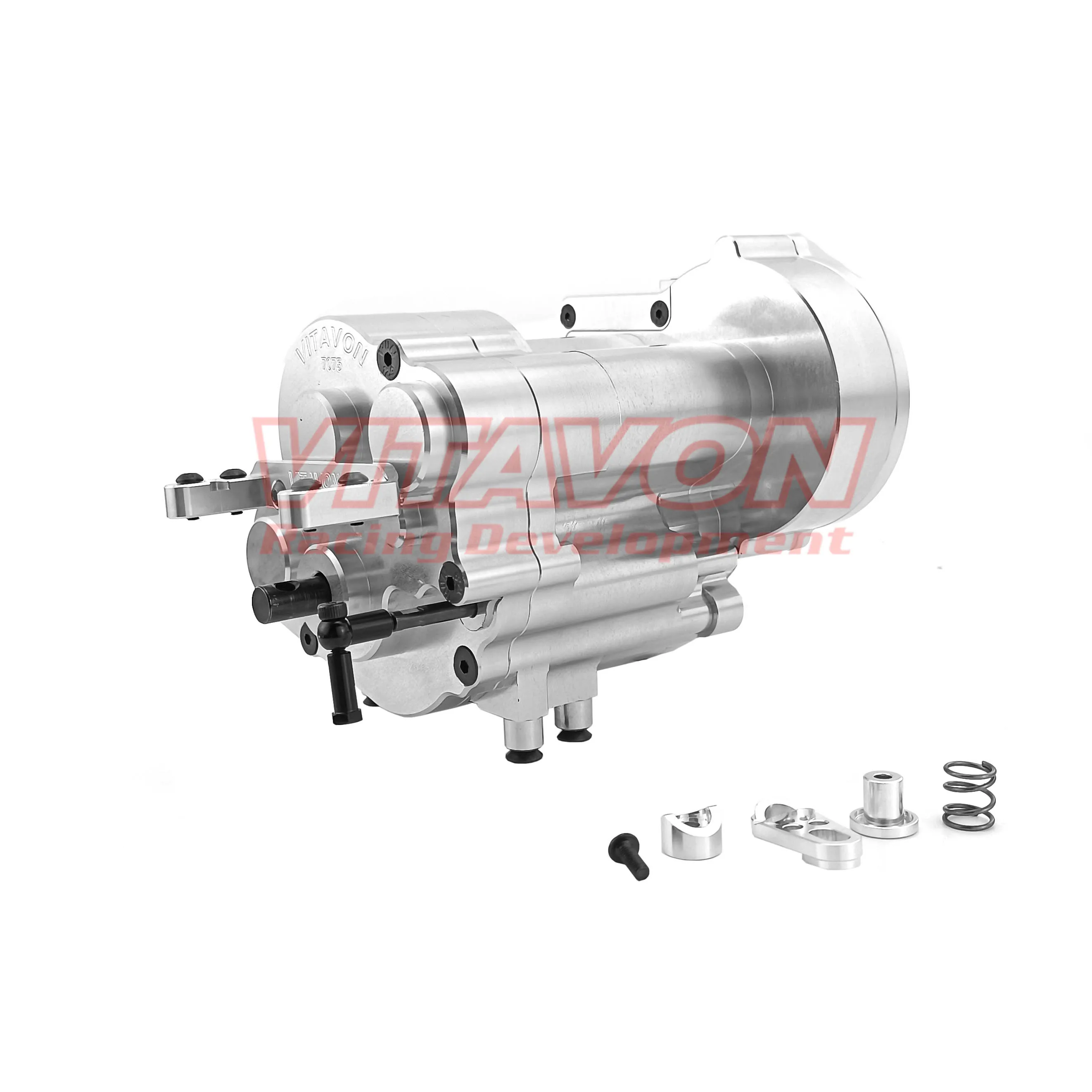 VITAVON CNC Alu7075 2 Speed Full Center Tranny With Internals For Axial SCX6 Jeep Wrangler/Trail Honcho
