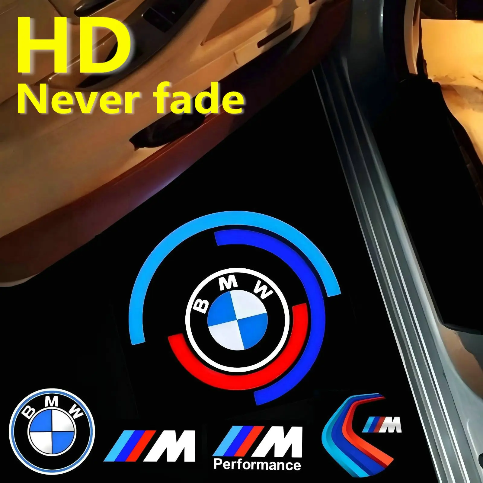 HD автомобильный светодиодный дверной проектор для BMW M E87 E81 E90 E92 M3 E70 F10 F11 F18 E60 E61 E65 F02 F01 F15 F20 F30 G30 G31 G01 G03 G05
