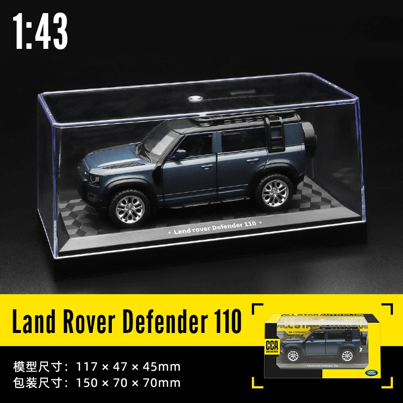 CCA MSZ 1:43 Lamborghini Aventador SVJ 63 Maserati McLaren Land Rover Guard BMW Benz Car Model With Helmet Acrylic Box Alloy Car