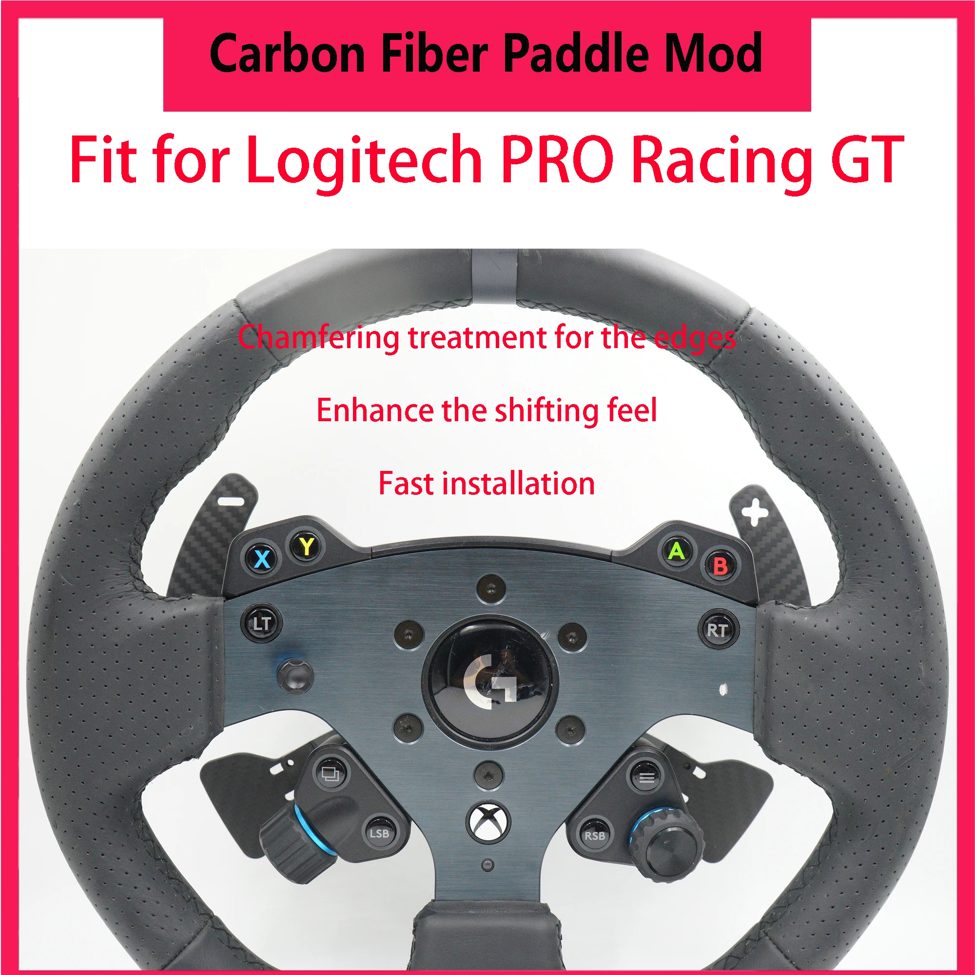 

SIMPUSH carbon fiber paddle shifter mod Modification Parts Accessories For Logitech PRO Racing GT