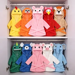 Colorful Bathrobe Suit Cute Cartoon Animal Nightgown Robe Doll Clothes Born Baby Fit 17 inch 43cm Doll Accessories For Baby Gift