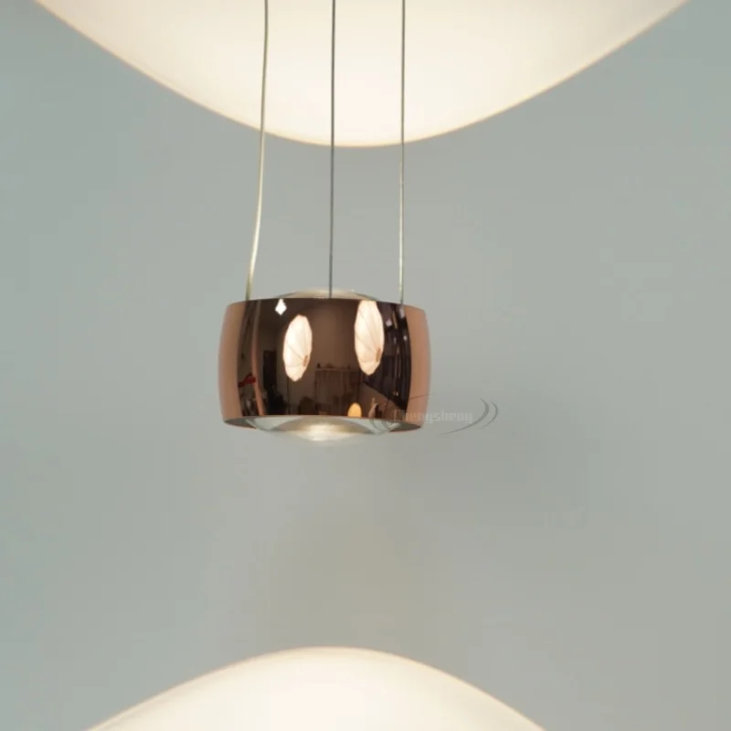 Minimalist Hanging Lights for Bedside Gold White Dining Room Kitchen Island Pendant Lights Home Decorative Metal Luster