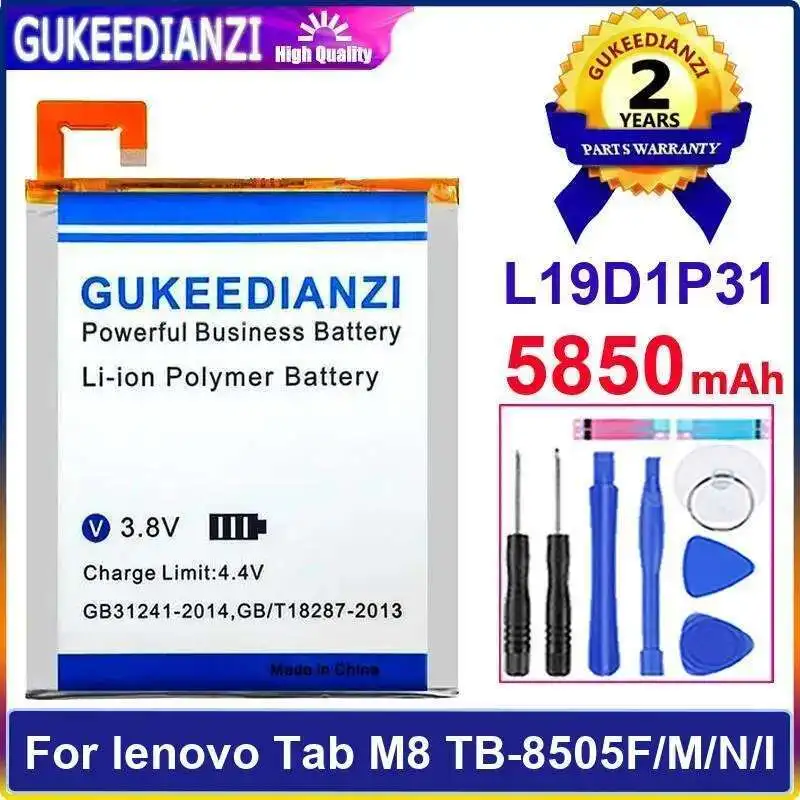 

Long-Lasting For Lenovo Tab M8 TB-8505F M N I L19D1P31 5850Mah High-Capacity Tablet Battery
